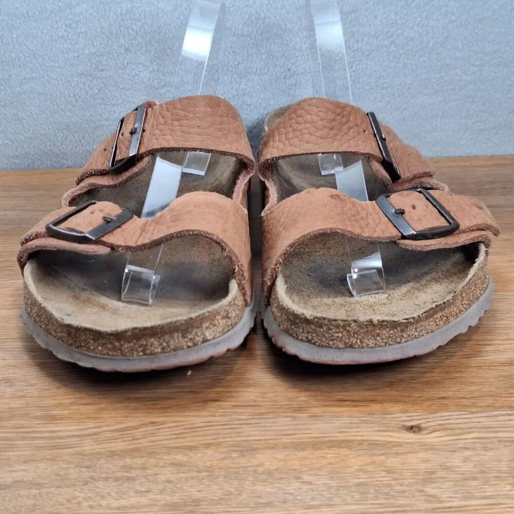 Birkenstock Arizona Men's 13 EU 46 Sandals Peach Pebbled Soft Leather Germany